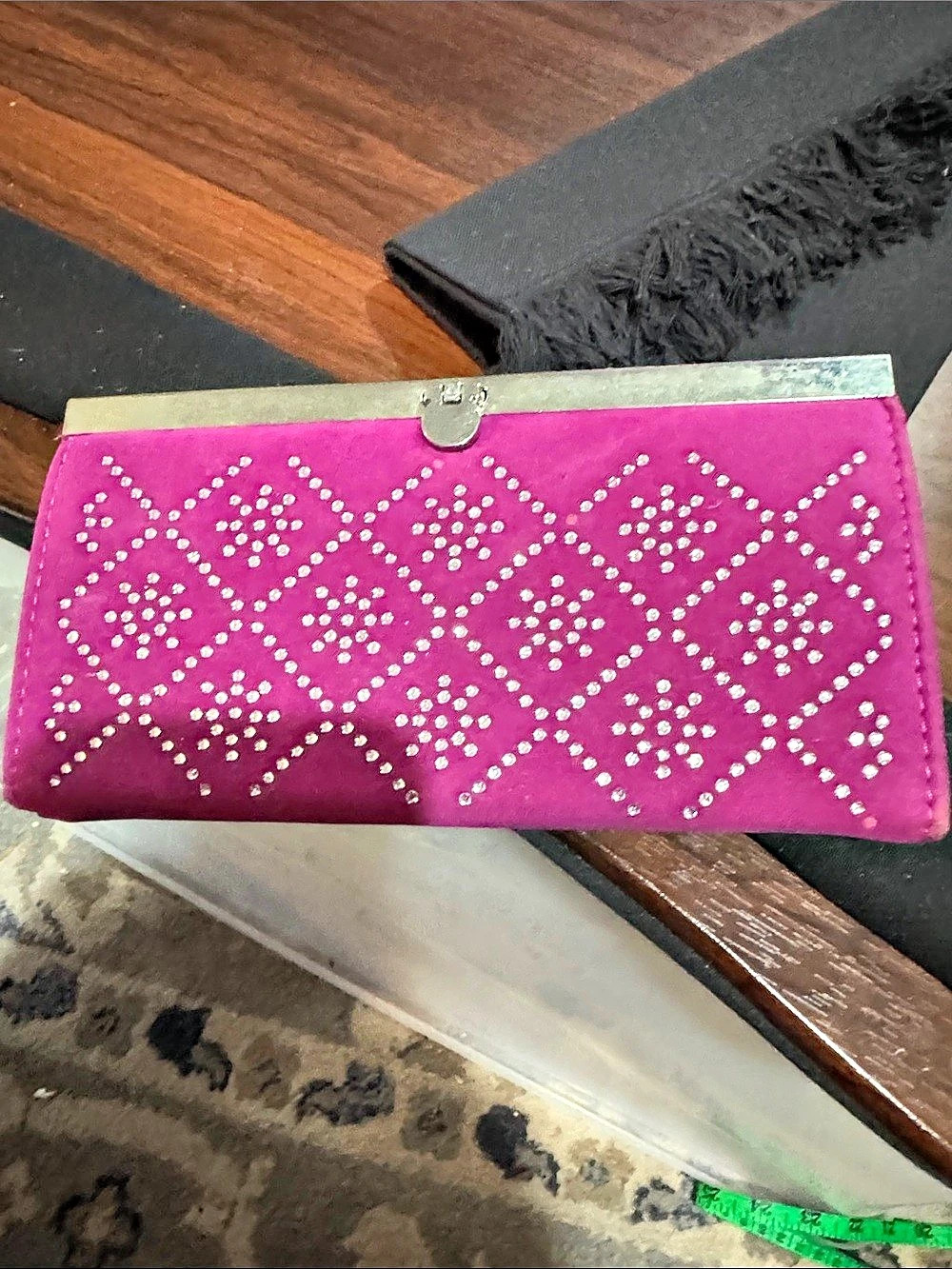 Embellished Clutch in Pink